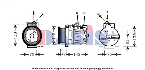 AKS DASIS Kompressor,kliimaseade 851688N